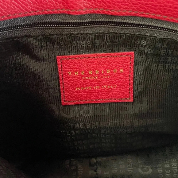 The Bridge Firenze 1969 Red Leather Crossbody Bag - Picture 12 of 14